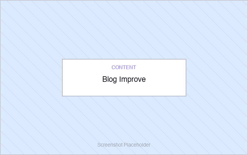 Blog Improve