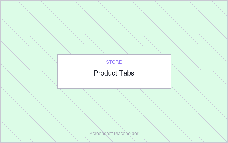 Product Tabs